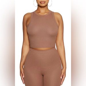 NWT Naked Wardrobe micro ribbed tank